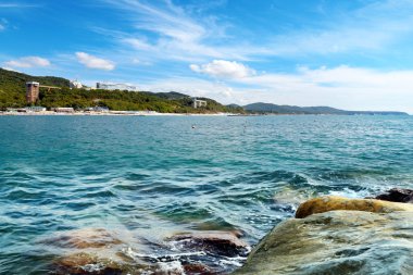 vahşi kayalık plaj