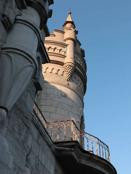 Najmniejszy Zamek Europie Jaskółka Gniazdo Jałta Republika Krymu — Zdjęcie stockowe