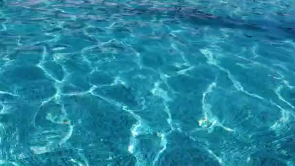 Increspature Sull Acqua Limpida Piscina — Video Stock