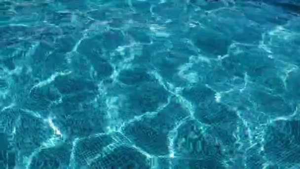 Increspature Sull Acqua Limpida Piscina — Video Stock