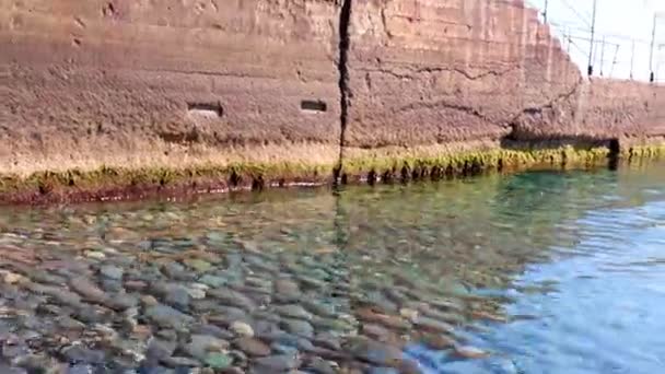 Морська Вода Стіна Розбитої Води — стокове відео