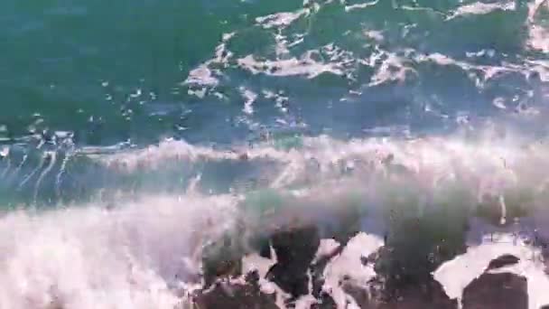 Schiuma Sulla Superficie Del Mare Surf — Video Stock