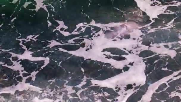 Foam Surface Sea Surf — Stock Video