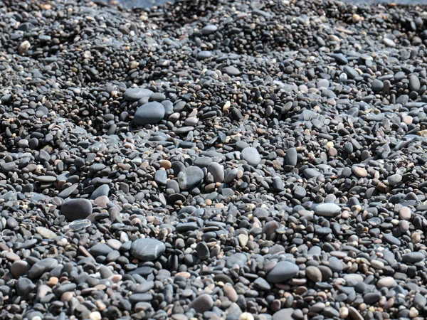 Круглой Морской Воды Галечный Камень Пляже — стоковое фото
