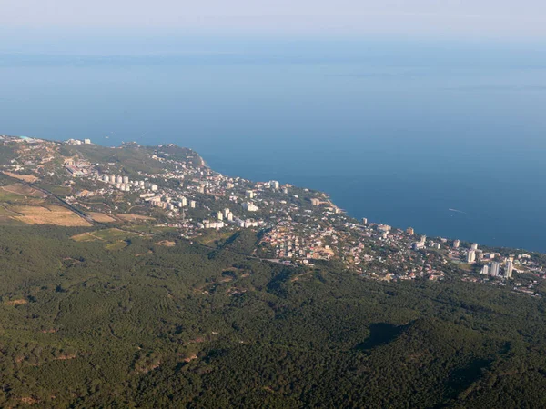 Widok Pasma Górskiego Miasta Jałta Republika Krymu — Zdjęcie stockowe