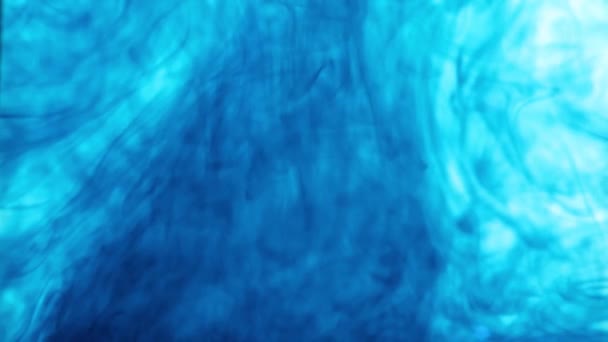 Дивовижно Красиві Різноманітні Візерунки Змішуванні Чорнила Чистою Водою — стокове відео