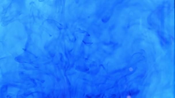 Padrões Diversos Surpreendentemente Bonitos Misturar Tinta Com Água Limpa — Vídeo de Stock