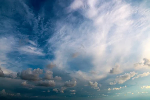 Beautiful Clouds Sunny Sky Celestial Landscape — Stock Photo, Image