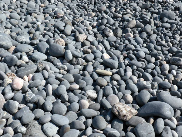 Rounded Stones Cut Sea Tide Shingle Beach — Stock Photo, Image