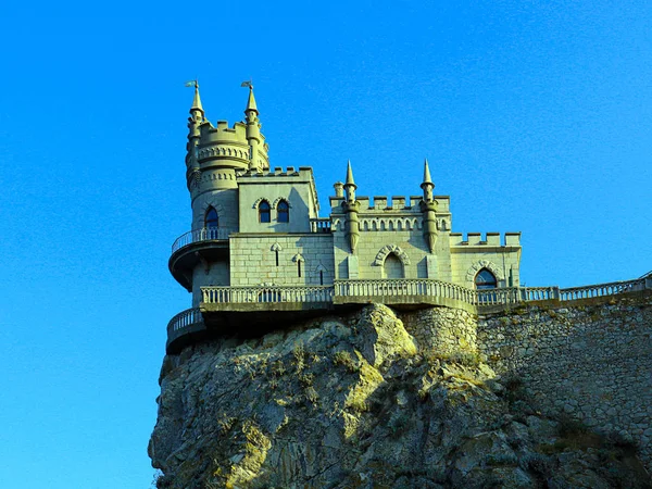 Die Kleinste Burg Europa Schwalbennest Jalta Stadt Der Republik Krim — Stockfoto