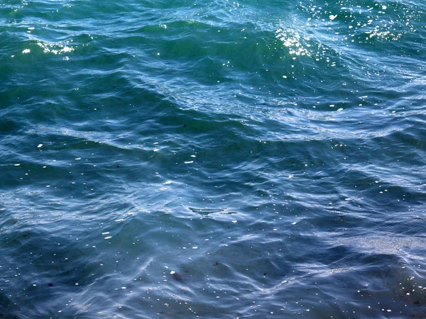 Espuma Ondas Superfície Mar — Fotografia de Stock