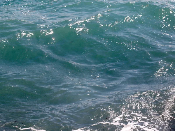 Espuma Ondas Superfície Mar — Fotografia de Stock
