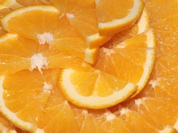 Lovely Slices Ripe Fresh Orange Prepared Eating Royalty Free Stock Photos