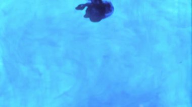 Çok renkli sıvılar karışıyor ve fantastik desenler yaratıyor.