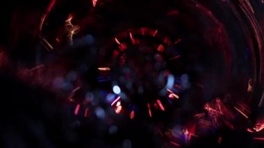 Dekorasyon elementi olarak bulanık spiral aydınlatma