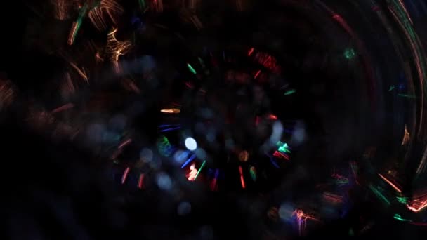 模糊螺旋光照明作为装饰的一种元素 — 图库视频影像
