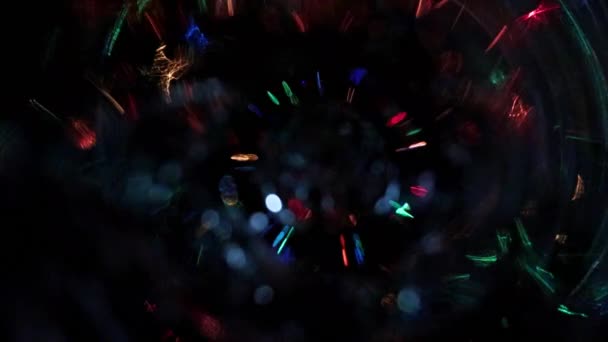 模糊螺旋光照明作为装饰的一种元素 — 图库视频影像