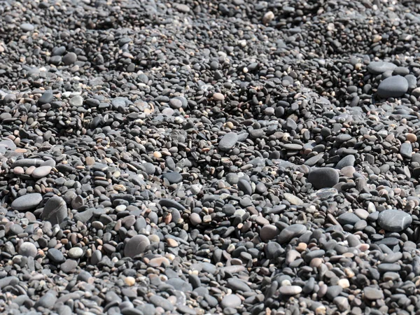 Plage Sable Galets Dans Cadre Côte Maritime — Photo