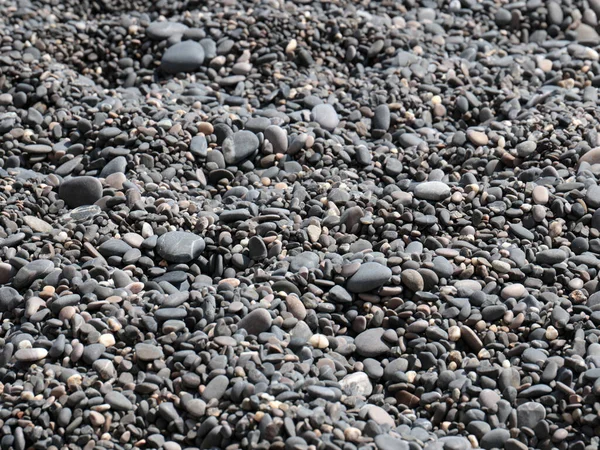 Песок Галечный Пляж Часть Морского Побережья — стоковое фото