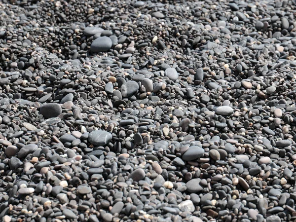 Písečná Oblázková Pláž Jako Součást Mořského Pobřeží — Stock fotografie