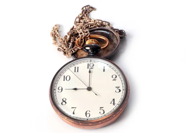 Beautiful Vintage Pocket Watch Collector Treasury — Stock Photo, Image