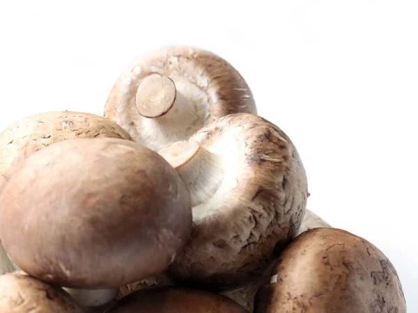 Verse Champignons Een Snijplank Voor Het Koken — Stockfoto