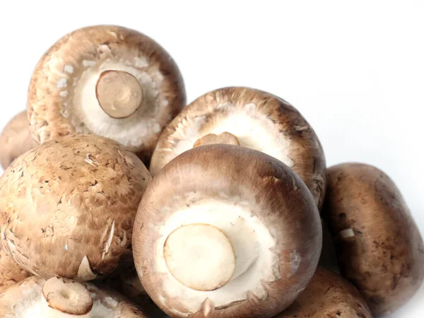 Verse Champignons Een Snijplank Voor Het Koken — Stockfoto