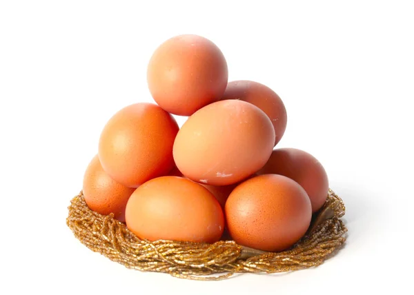 一堆鸡蛋 作为复活节的一个组成部分 — 图库照片
