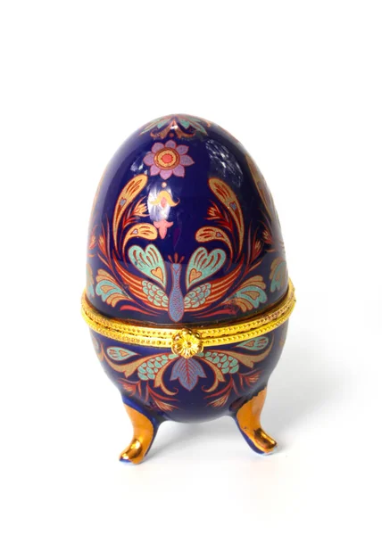 Antique Porcelain Stand Holder Easter Eggs Holiday — Stock Photo, Image