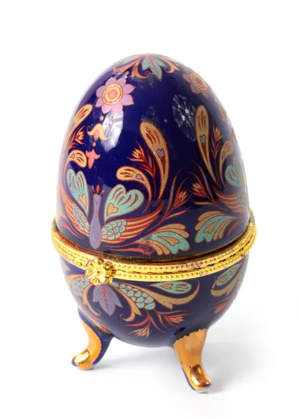 Antique Porcelain Stand Holder Easter Eggs Holiday — Stock Photo, Image