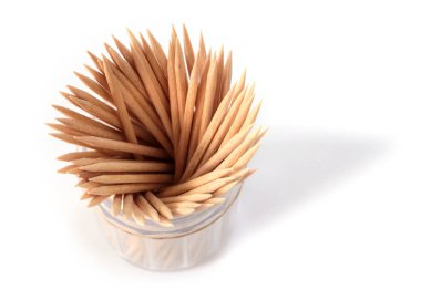 Ağız boşluğuna bakabilmek için gereken tahta kürdan seti.