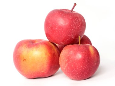 Tarım ürünlerinin bir elementi olarak olgun taze elmalar.