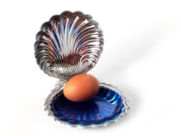 Easter Egg Lies Decorative Shell Treat — Stock Photo, Image