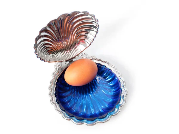 Easter Egg Lies Decorative Shell Treat — Stock Photo, Image