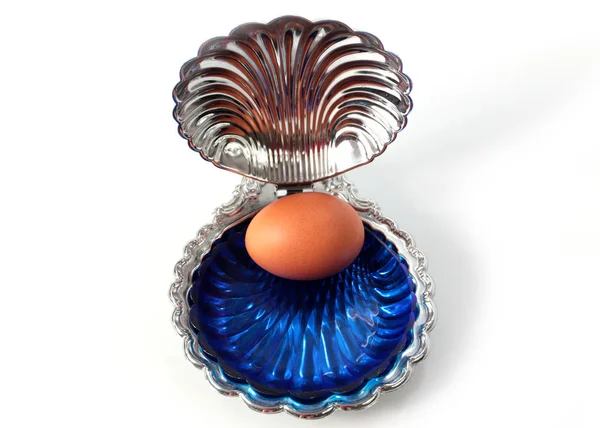Uovo Pasqua Trova Guscio Decorativo Piacere — Foto Stock