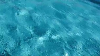 Yüzeydeki dalgalanmalar Yüzme havuzundaki temiz su