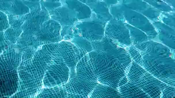 Ripples Surface Clean Water Swimming Pool — Stock Video