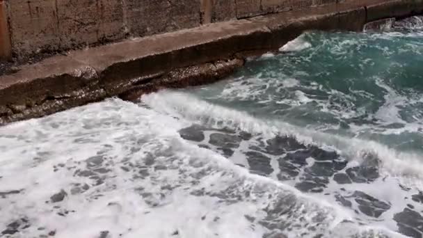 Vagues Mer Agitées Comme Symbole Sentiment Danger — Video