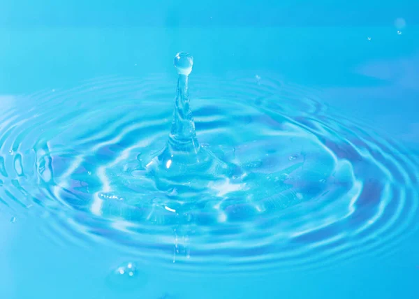 Fantastic Patterns Water Surface Hitting Drop Liquid — Stock fotografie