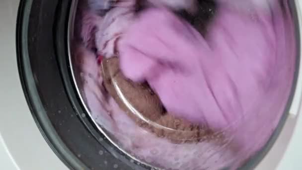 Rotation Washing Machine Drum — Stock Video