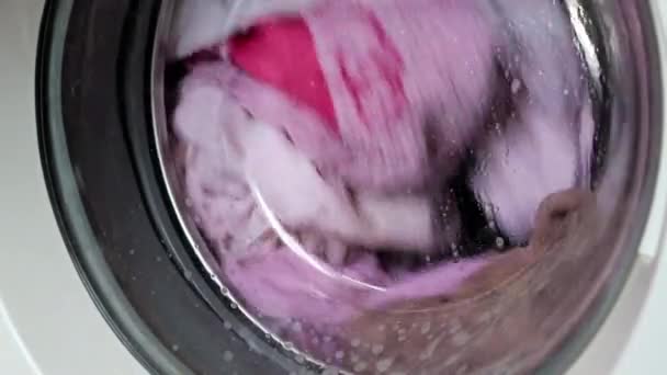 洗濯機のドラムの回転 — ストック動画