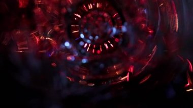 Noel Aydınlanması sırasında soyut parlak ışık patlamaları