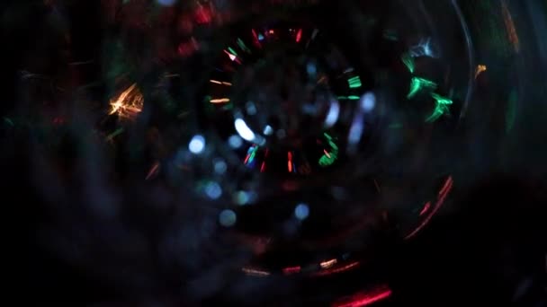 Abstract Spiral Bursts Bright Light Holiday Illumination — Stock Video