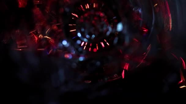 Abstraktní Spirálové Záblesky Jasného Světla Během Svátečního Osvětlení — Stock video
