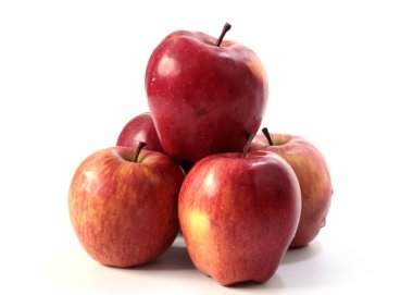 Sonbahar hasadının bir parçası olarak olgun taze elmalar.