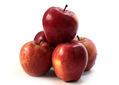 Sonbahar hasadının bir parçası olarak olgun taze elmalar.