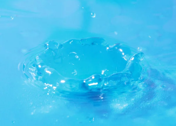 Trace Surface Liquid Impact Drop Water — Stock Photo, Image