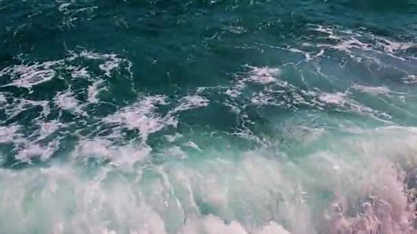 Морські Штормові Хвилі Поверхні Моря — стокове відео