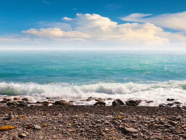 Sunny Beach Mediterranean Sea Place Active Recreation — Stock Photo, Image