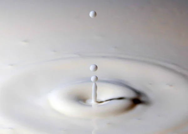 Traço Uma Gota Líquido Superfície Bebida — Fotografia de Stock